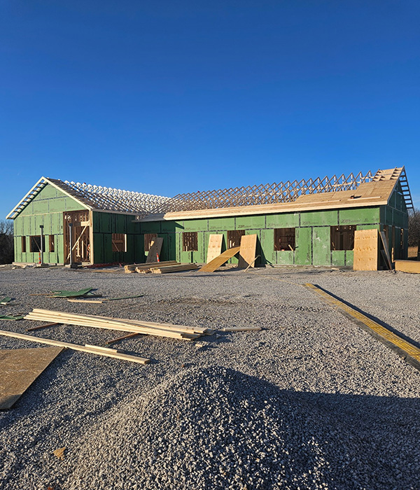 new bank building construction